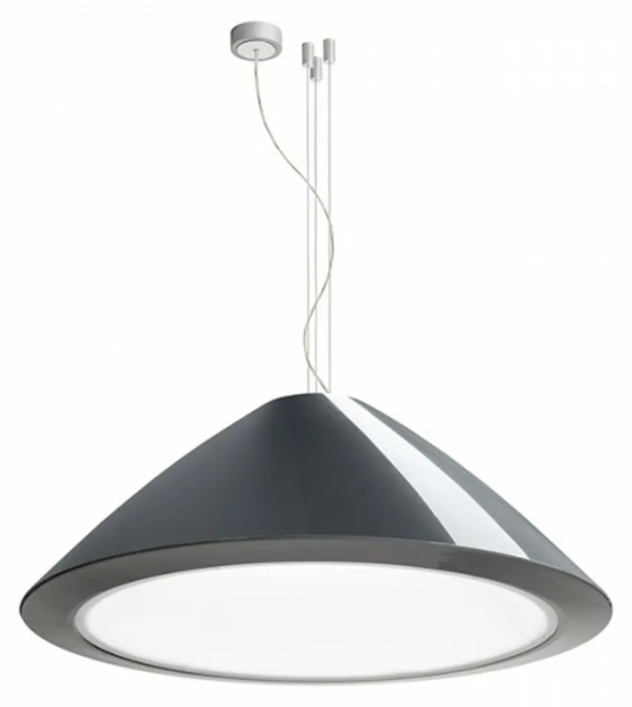 Suspension LED 25W 4000K anthracite Rendl Rond 80 design épuré 230V