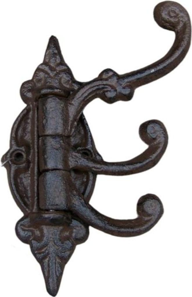 Esschert Design Crochet tournant marron antique S ; LH143 Image du produit 