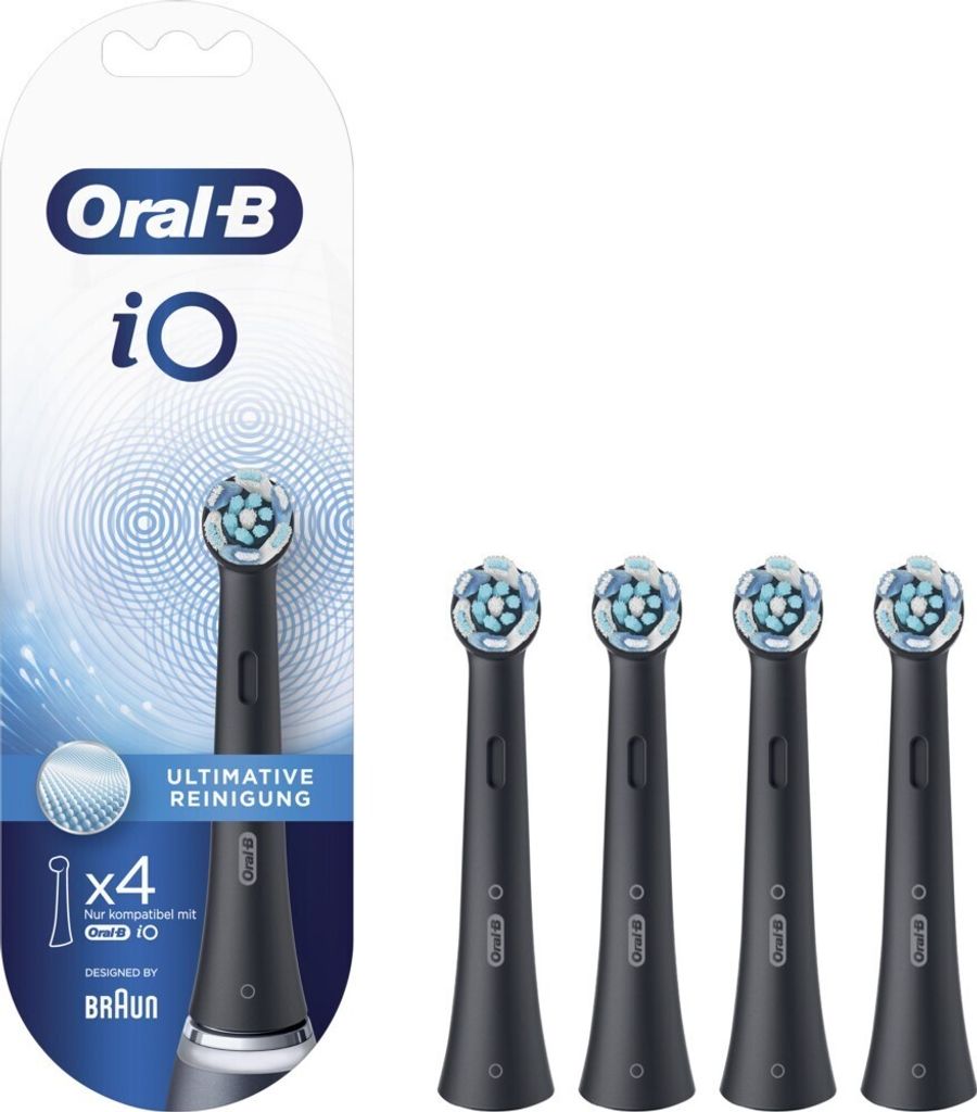 Oral-B iO Ultimate Szczoteczki czyszczące 4 czarne Zdjęcie produktu