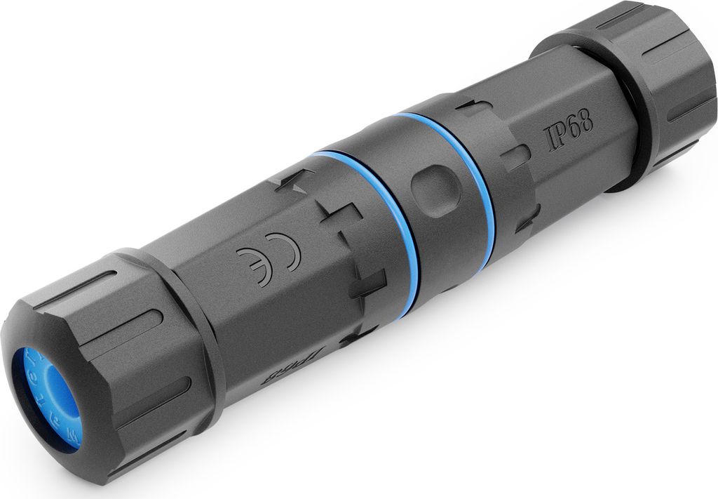 deleyCON 1 Stück CAT 6 Netzwerkkabel Kupplung LSA Outdoor LAN DSL Verlegekabel Netzwerk Kabel Verbinder IP68 Wassergeschützt Staubgeschützt STP ...