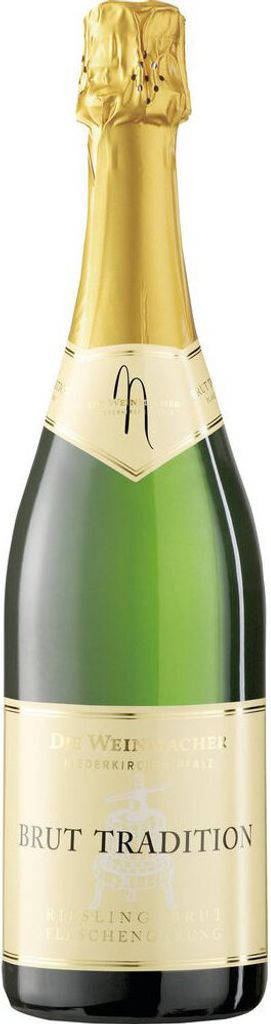 Die Weinmacher Riesling Sekt Brut Tradition Flaschengärung Produktbild 