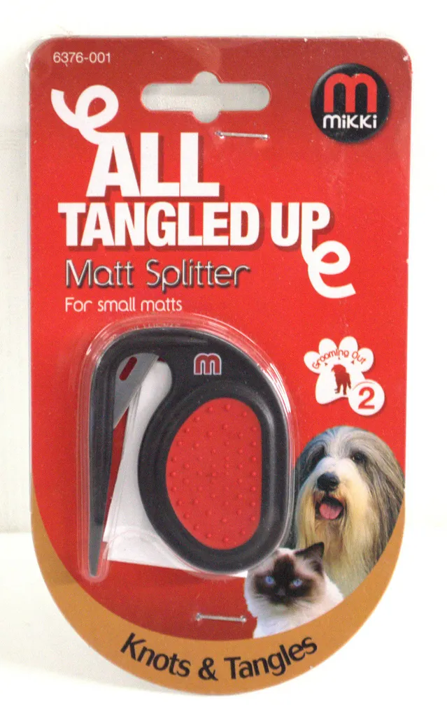 Démêleur de pelage professionnel Mikki pour chiens à poils longs et denses