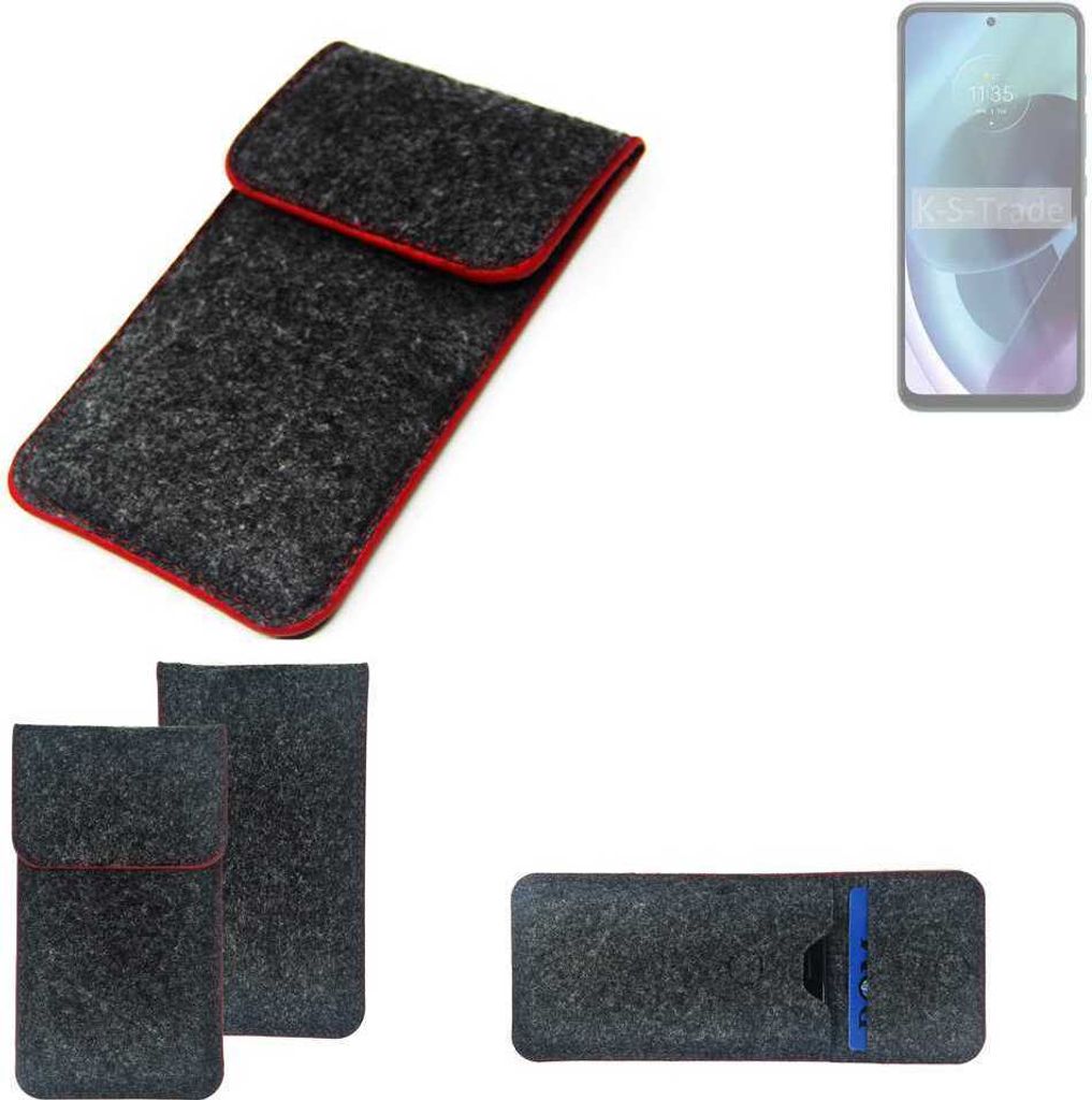 K-S-Trade Handy Schutz Hülle kompatibel mit Infinix GT 20 Pro Schutzhülle Handyhülle Filztasche Pouch Tasche Case Sleeve Filzhülle dunkelgrau