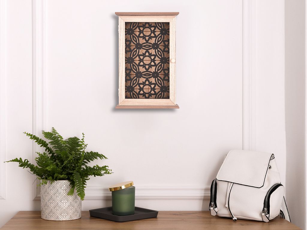 Schlüsselkasten aus Holz Landhausstil, Schlüsselbox für Flur und Eingangsbereich