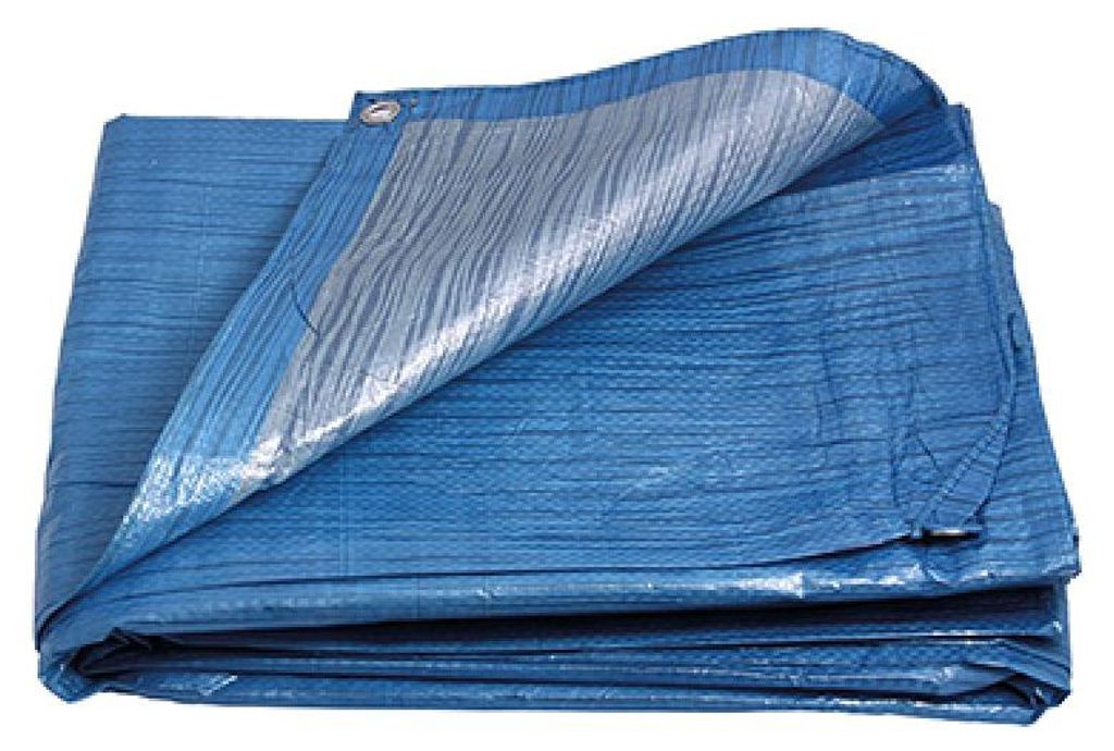 PE plachta zakrývací 5x5m 70g/1m2 modro-stříbrná 25025 Obrázek produktu 