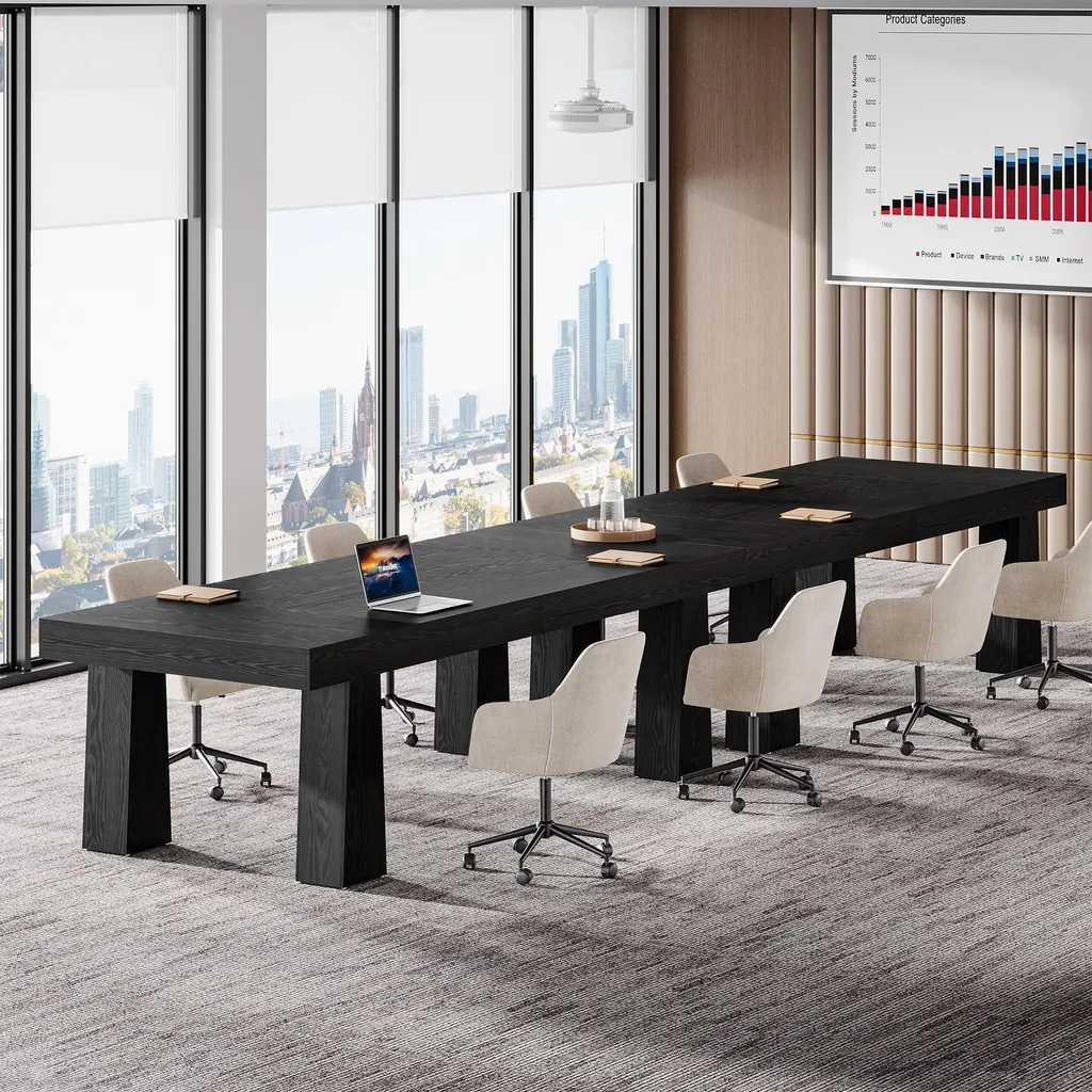 Bureau 160 cm Stable et Large - Solution Contre le Manque d'Espace - 4