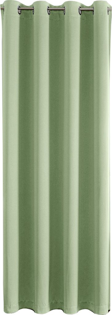 Perforierte Vorhangvorhänge anti-Fade Polyester dekorative hellrossende Vorhänge für Zuhause-Hellgrün ,Größen:100x250cm