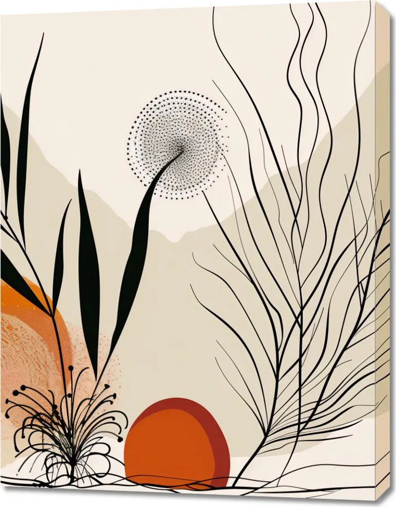 Tableau Image 70 x 90 cm Écho à travers le désert - Décoration Murale