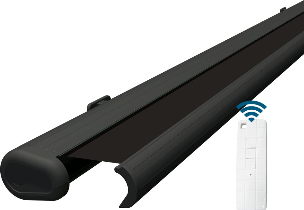 Eclipse Premium elektrische Vollkassettenmarkise 2,5x2m mit Anthrazit Gehäuse