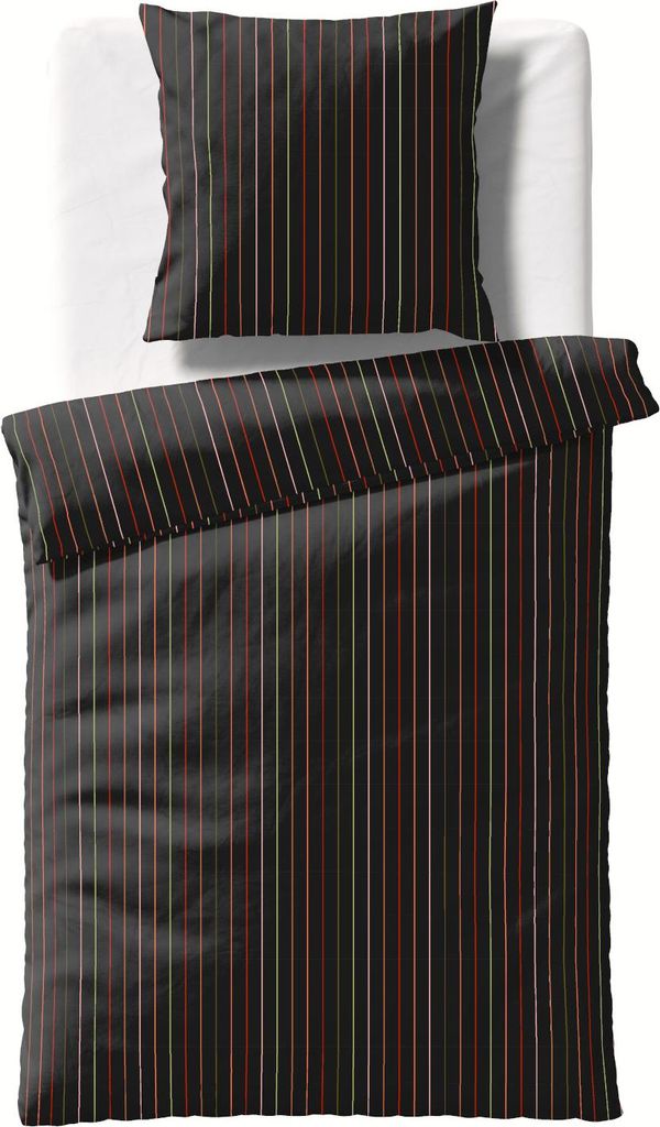 Fleuresse Mako-Satin Digitaldruck Bettwäsche Bed Art S 114482-0004 rot