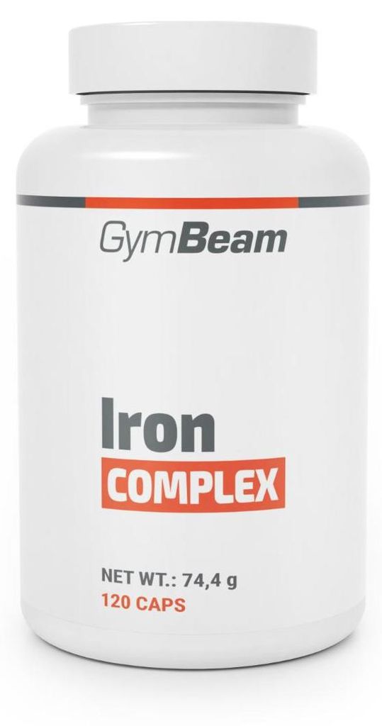 GymBeam - IJzercomplex, 120 capsules, zonder smaak Productafbeelding 