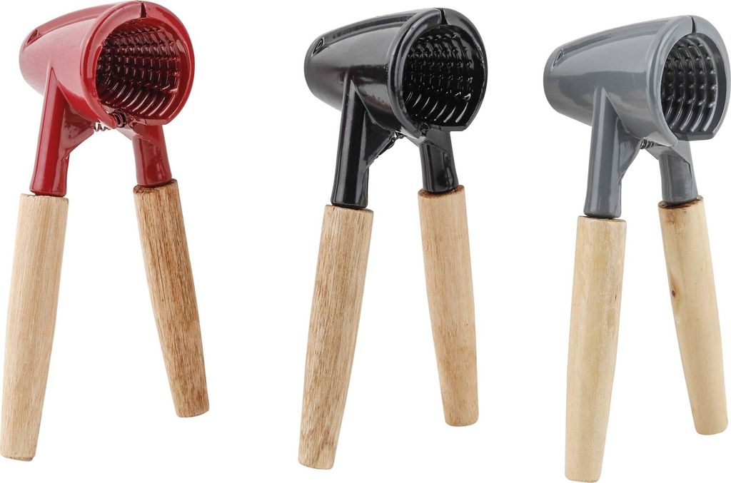 Nussknacker Aluminium mit Holzgriffen Edelstahloptik 18,5 Produktbild 