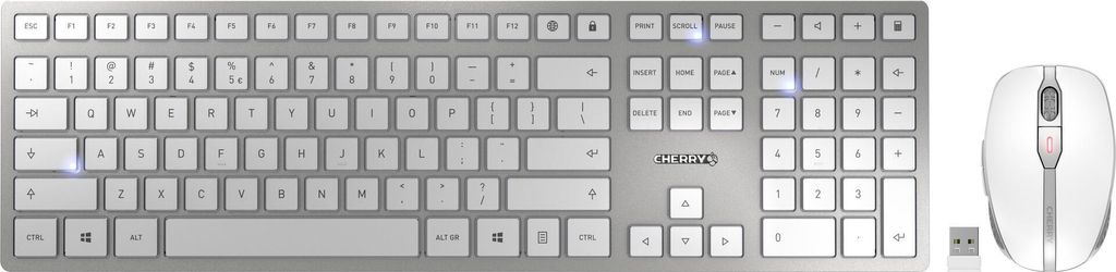 DW 9100 SLIM (weiß/silber, CZ-Layout, Cherry Produktbild 