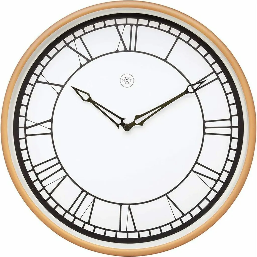 Nextime 7332 Orologio Muro 30cm Silenzioso Resina | Garanzia Qualità