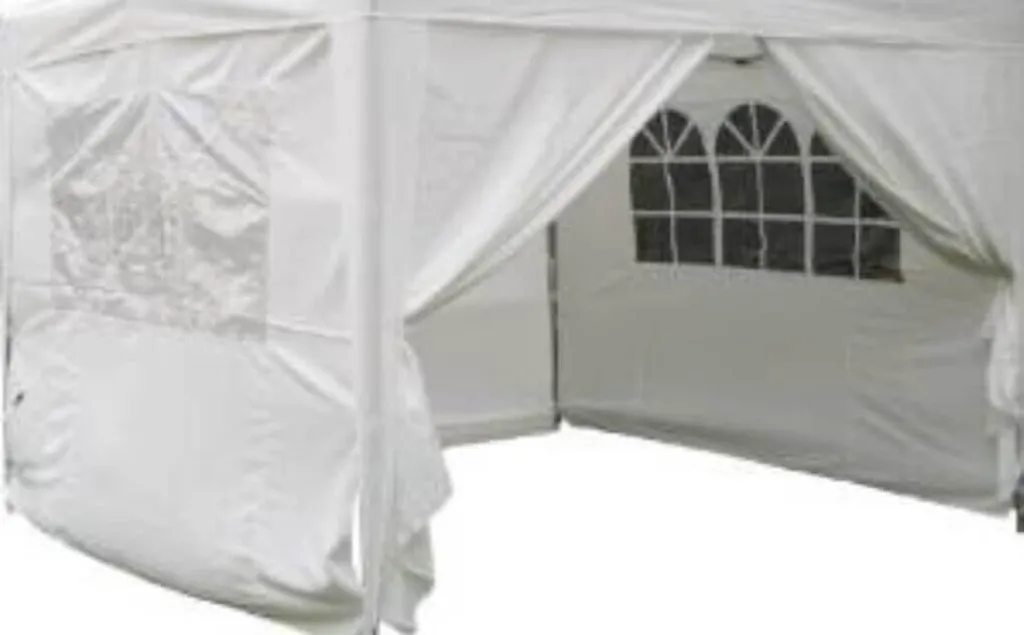 Parois gazebo Cora 3x4,5 m avec fenêtres panoramiques et toile renforcée