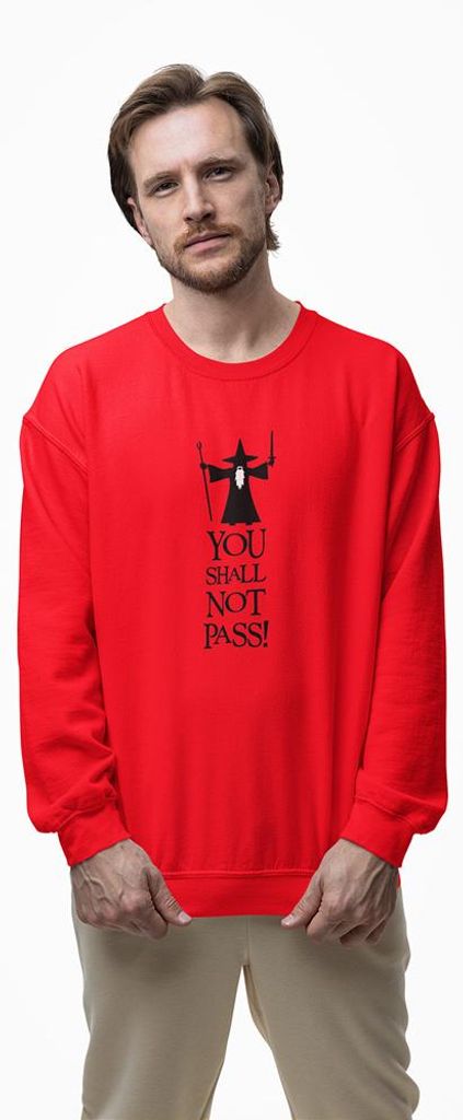 D&B Design Uni Pullover SWMO00110 Not Pass Rot-Größe 2XL