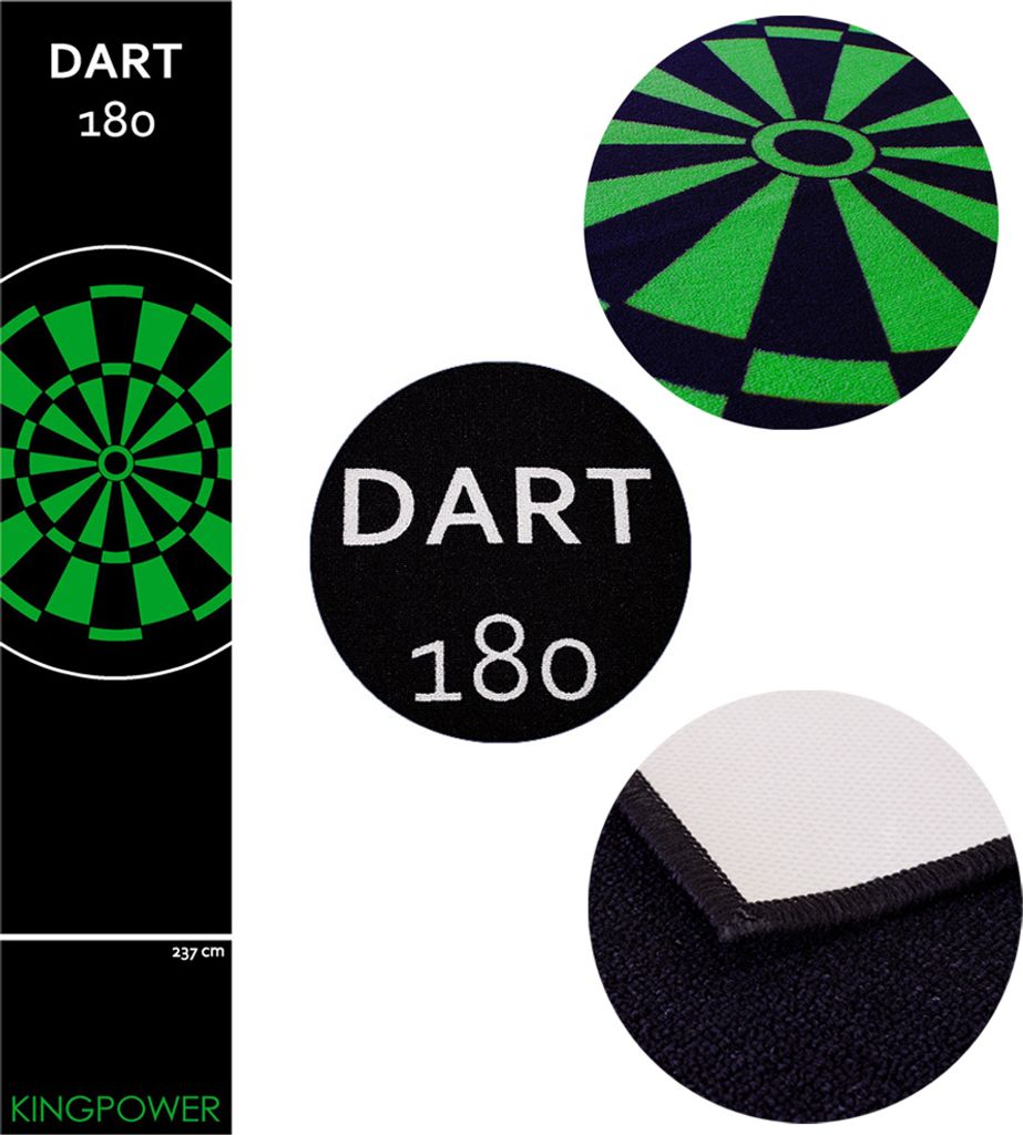 Dart Darts Teppich Dartteppich Dartmatte 290x60 cm Steeldart Dartpfeile Dartboard Zubehör Abwurflinie Schutz Gummi Dartscheibe verschiedene Design...