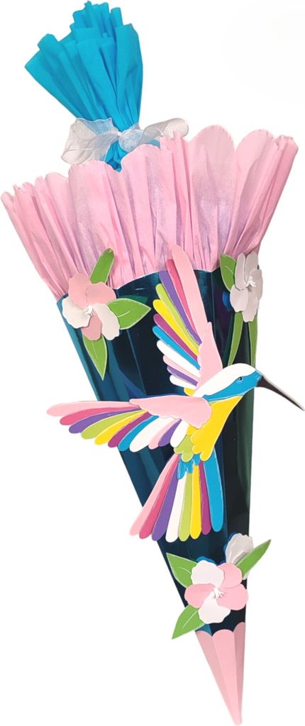 Schultüte Bastelset bunter Vogel von Prell Produktbild 