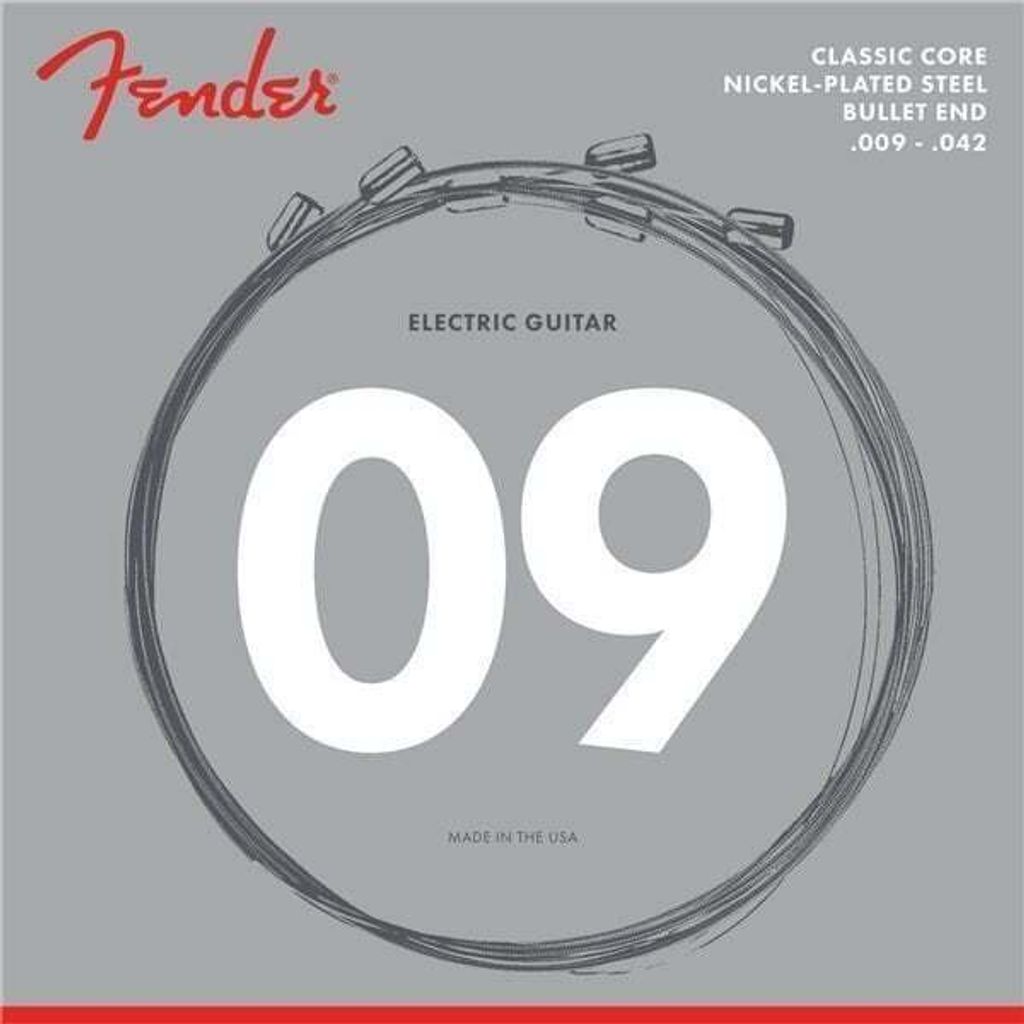 Corde Fender Round Core NPS 3255L 9-42 Bullet per chitarra Immagine del prodotto 