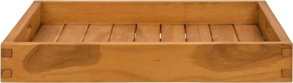 vidaXL Serviertablett 50x50 cm Massivholz Teak