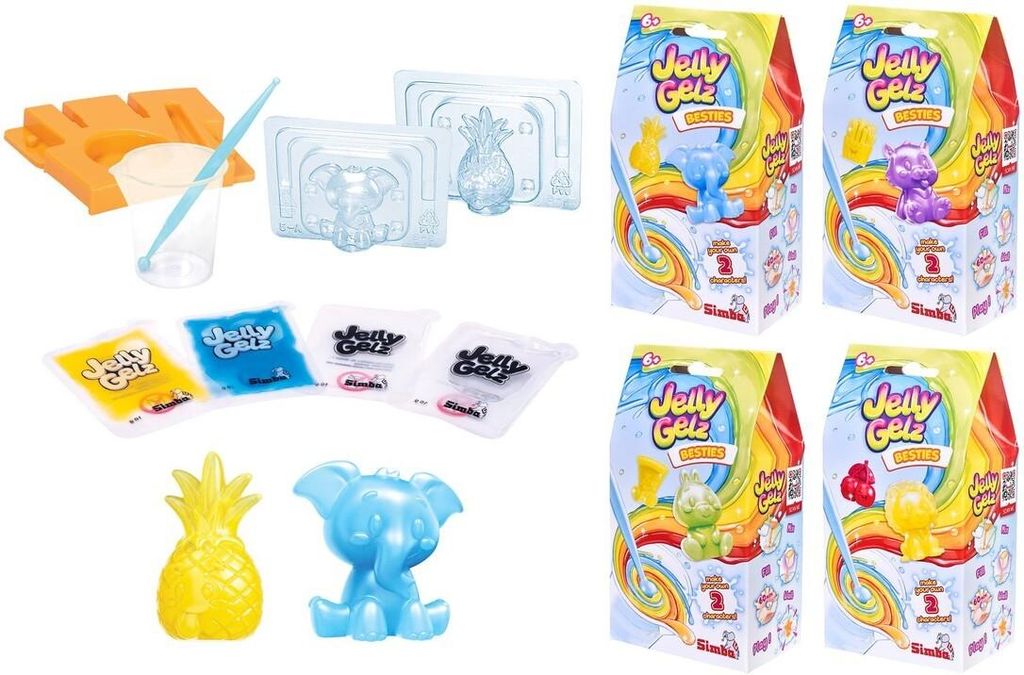 Simba Jelly Gelz Besties, 4-sort. Produktbild 