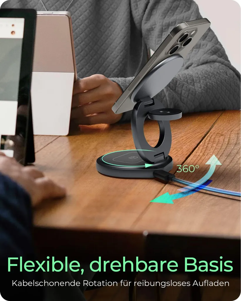 ICY BOX IB-SH101-CH Support multi-angle ajustable et pliable 3 en 1