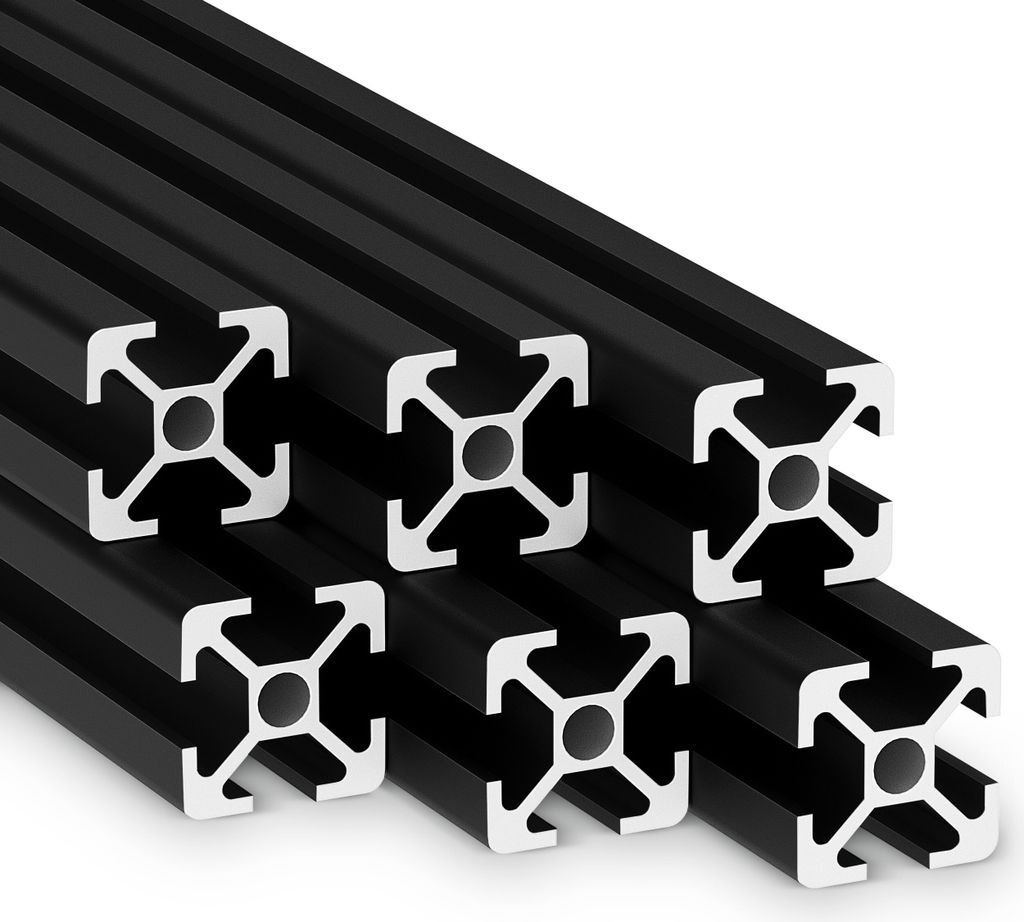 KLAK 20 - Aluprofil 6 Stück 20x20mm 2m System-, Montage-, Produktbild 