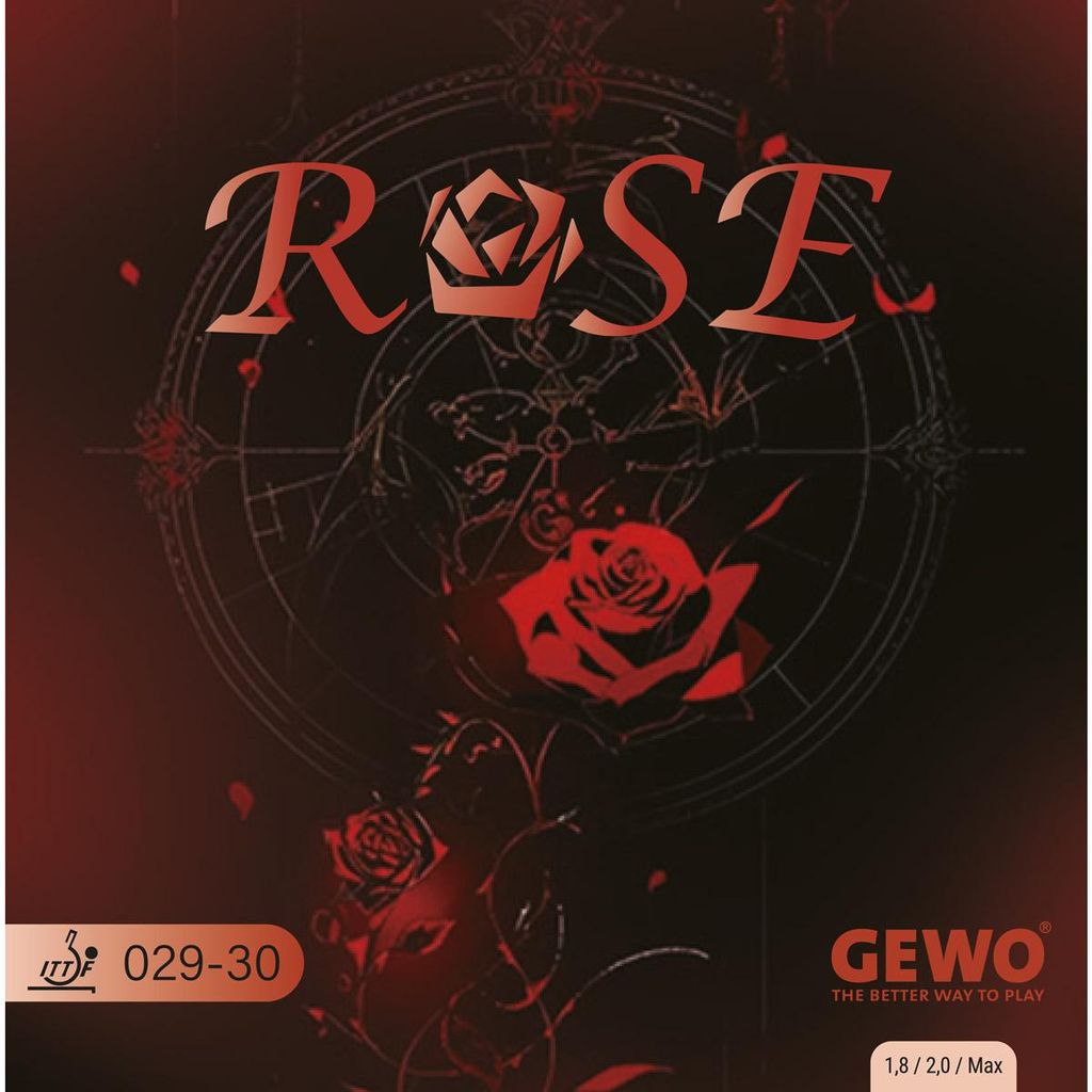 GEWO Belag Rose schwarz 2,0 mm