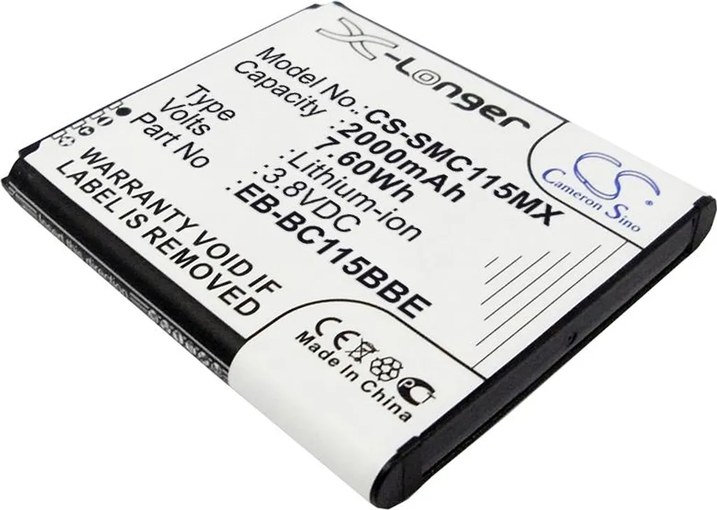 Batteria TECHTEK per Samsung Galaxy K zoom SM-C111 SM-C115 2000mAh