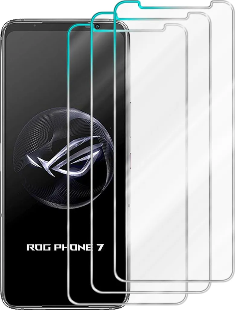 Pellicola Vetro Asus ROG Phone 7 Cadorabo [3 Pack] Crystal Clear 9H