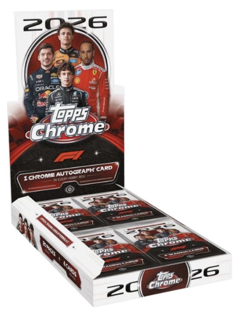 2026 Topps Chrome Formule 1 Hobby Box, Engelstalig Productafbeelding 