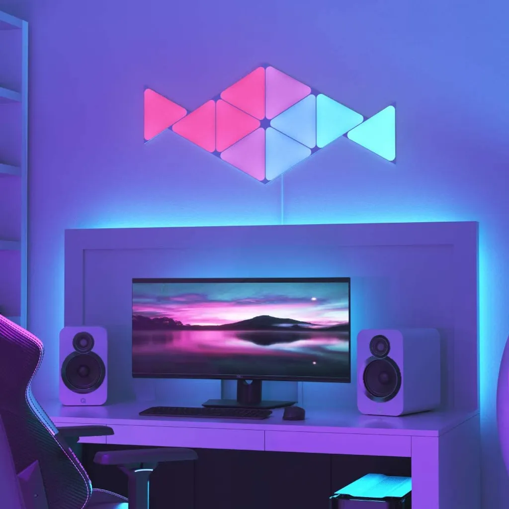 Kit extension Nanoleaf Shapes triangles connectés et tactiles - 16