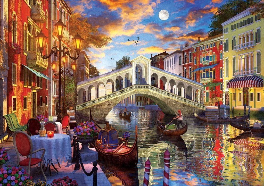 Art Puzzle Rialtobrücke, Venedig - 1500 Teile