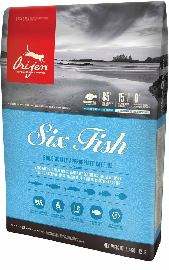 ORIJEN Six Fish Cat - trockenfutter für Katzen - 5 4kg Produktbild 