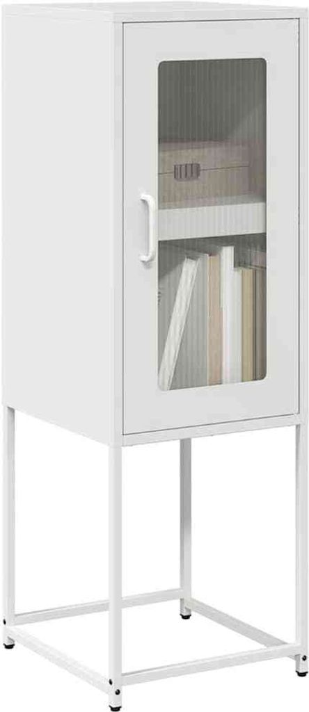 Maison Exclusive - Sideboard Weiß 36x39x107 cm Kaltgewalzter Stahl