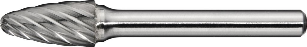 Frässtift RBF INOX D.6mm Kopf-L.18mm Schaft-D.6mm HM Verz.Normal,fein PROMAT