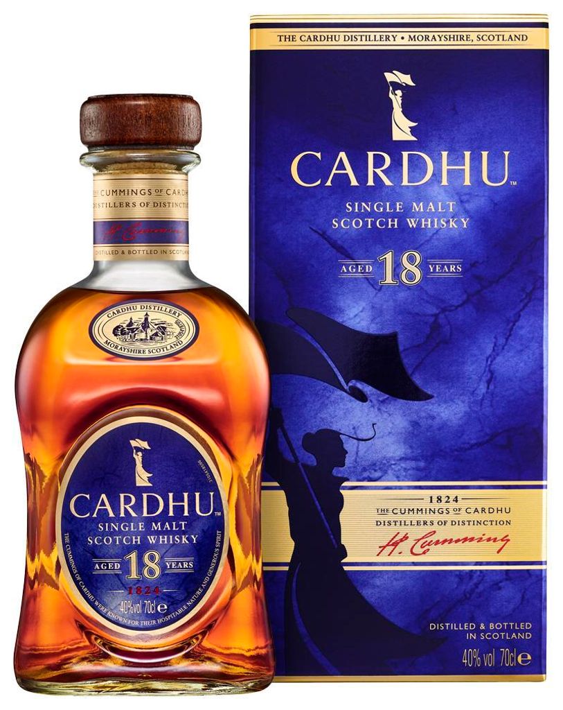 Cardhu 18 Jahre | Speyside Single Malt Scotch Whisky | 0,7l. Flasche in Geschenkpackung