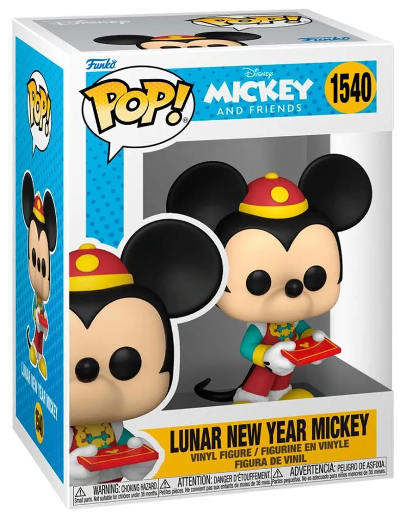 Mickey Mouse Peluche de Collection Nouvel An Lunaire 30 cm en Soie Fine
