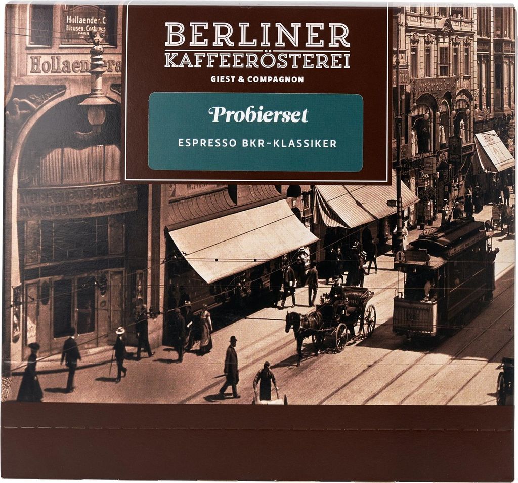 Berliner Kaffeerösterei - Probierset Espresso „BKR-Klassiker" (8x75g / ganze Bohne)