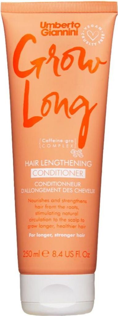 Umberto Giannini Grow Long Lengthening Conditioner Hydrate and Strengthen Vegan Cruelty Free 250ml