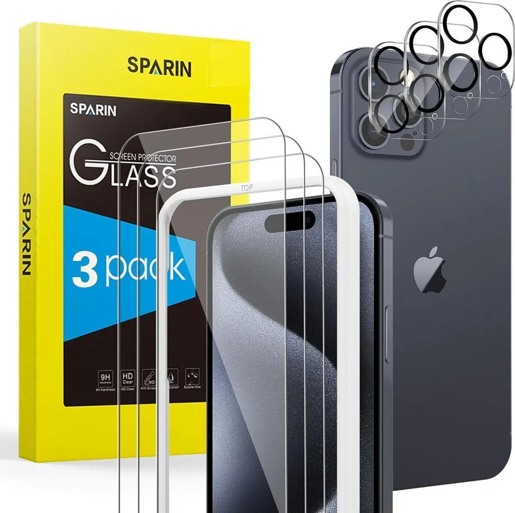 Anti-Casse Verre iPhone 15 Pro Max Protection Écran Haute Résistance 9H