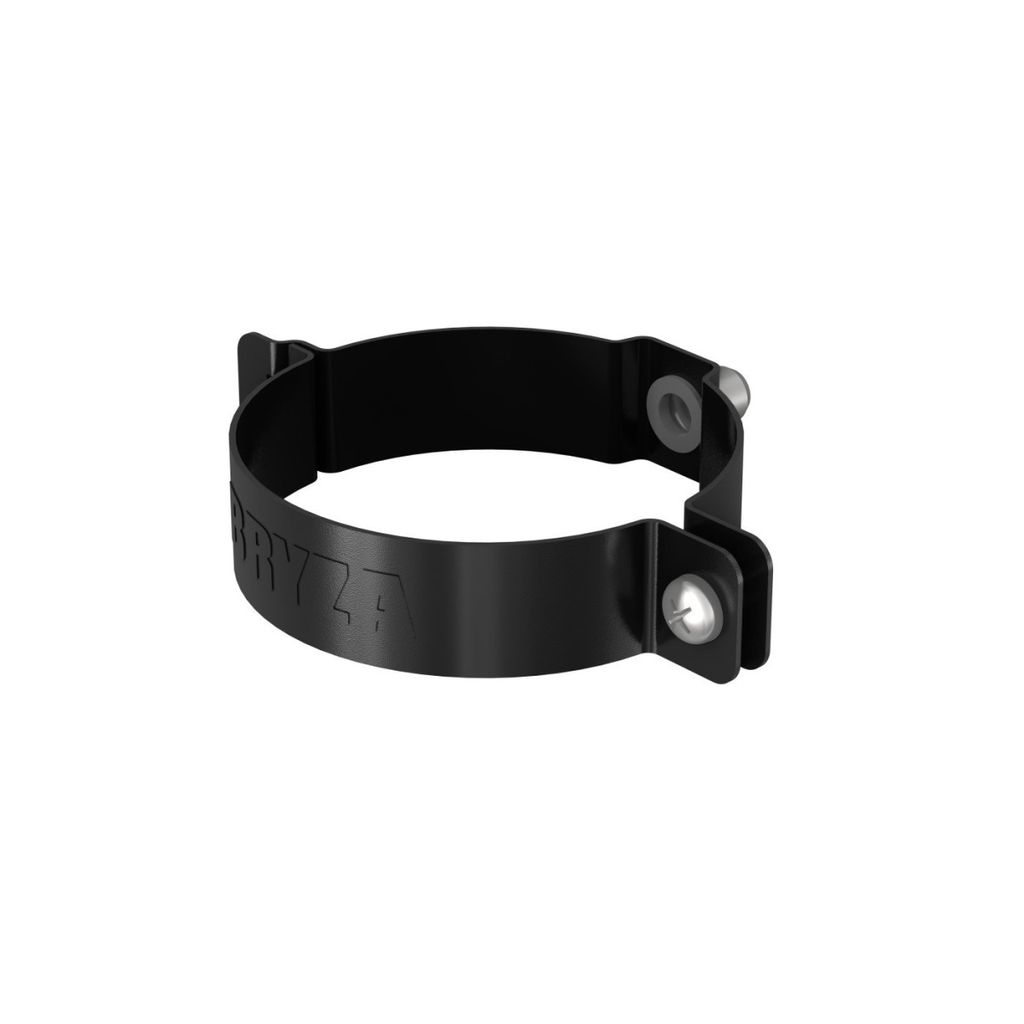 BRYZA Morsetto di scarico zincato Ø 100 mm, nero RAL 9005 Immagine del prodotto 