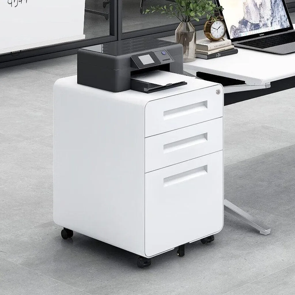 Rangement de bureau blanc 3 tiroirs : optimisez votre petit espace