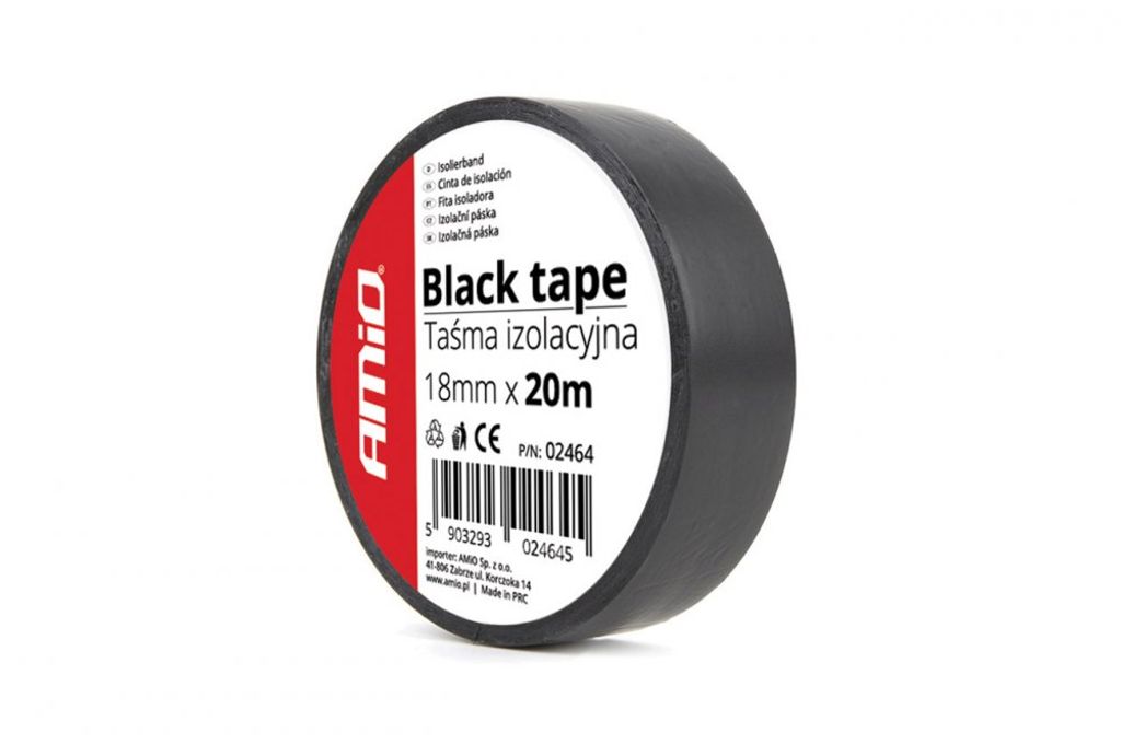 Izolačná páska, čierna 18 mm x 20 m (1 ks) Obrázok produktu 
