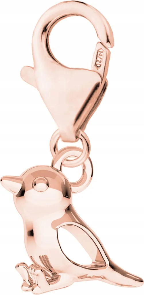 Pendente Passero in Argento 925 Dorato | Collana Uccello Minimal Chic