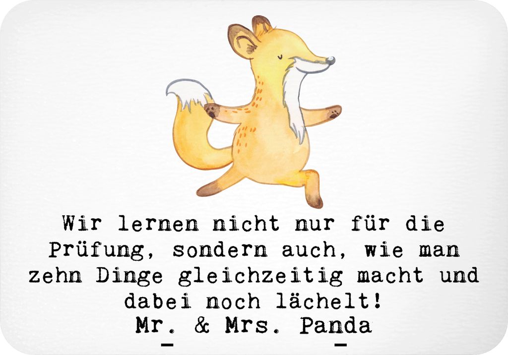 Mr. & Mrs. Panda magnet Auszubildende Lächeln - Weiß - Geschenk, whiteboardmagnet, persönliches Wachstum, zettelhalter, Ausbildungsverlauf, Beru...