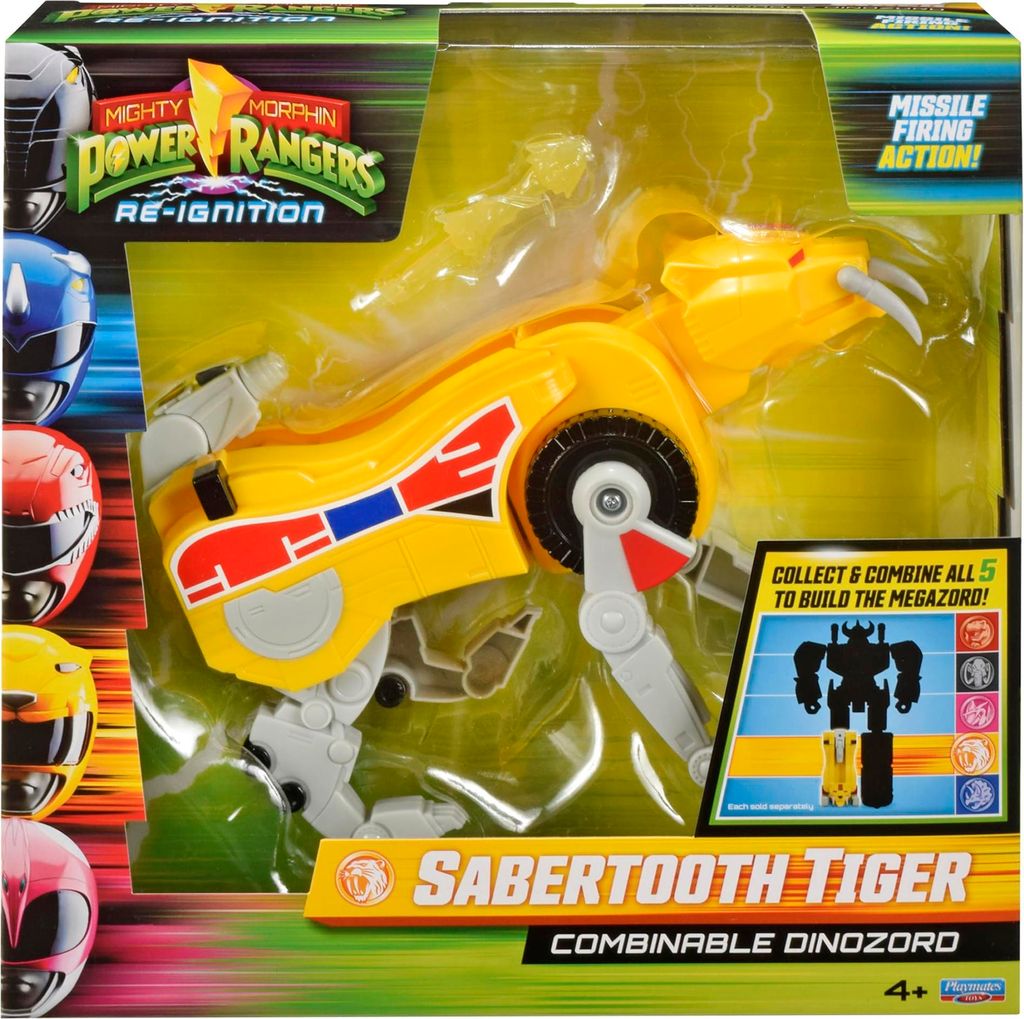Power Rangers Mighty Morphin Re-Ignition Sabertooth Tiger Obrázek produktu 