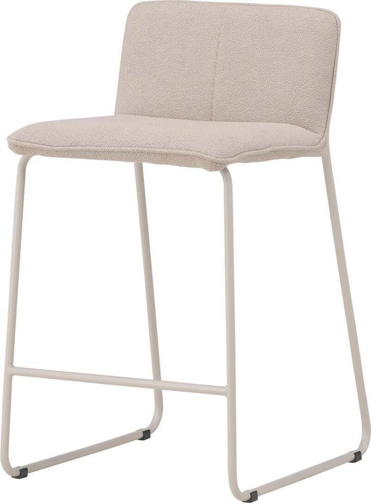 FURNLUX Barhocker Bisbee Beige 41cm / Hauptfarbe: Beige / Abmessungen: 41 x 50 x 85 cm