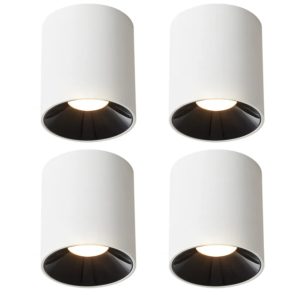 Spot de Plafond LED Moderne Rond Blanc 7W pour Cuisine et Salle à Manger