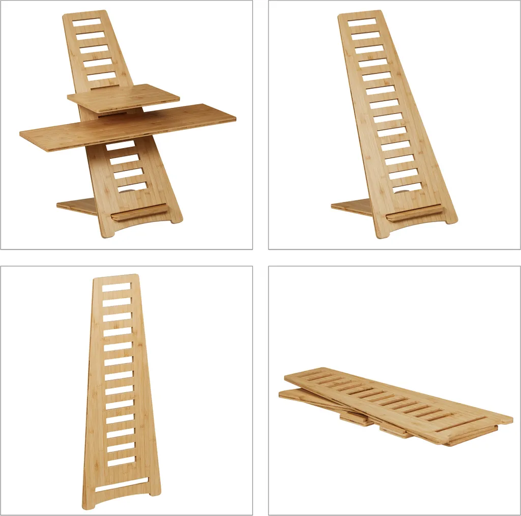 Rehausse Bureau debout Ajustable Support de Poste de Travail Ergonomique